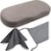 MyEyeglassCase Glasses Case Hard Shell for Small Medium Frames Eyeglass Clam Shell Hard Case for Men Women Travel Eyewear Holder with Cleaning Fabric Cloth Protective Storage AS196 Lt Grey