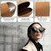 MyEyeglassCase Hard Sunglasses Case Large Glasses Case Eyeglass Case for Large Frames with Drawstring Pouch and Cleaning cloth AS413 Corduroy Beige