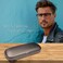 MyEyeglassCase Small eyeglass case Slim glasses case hard shell with Microfiber Pouch and Cloth Reading Glasses case Protective S5 Carbon Silver