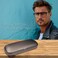 MyEyeglassCase Small eyeglass case Slim glasses case hard shell with Microfiber Pouch and Cloth Reading Glasses case Protective S5 Carbon Silver