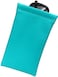 MyEyeglassCase Soft Sunglasses Case Squeeze Top XL glasses case with Cleaning Cloth Passport Holder Pouch Earbud and Phone Charger Storage CT8 Turquoise