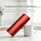 Philley Aluminum UltraLight Eyeglasses Case Hard Shell Nearsighted Glasses Case for Women MenGrapefruit Red