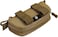 SunForMorning Tactical Eyeglasses Hard Case Molle Zipper Sunglasses Carrying Case Protective Box with Clip Brown