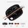 Tangoner Double Eyeglasses Case Soft Portable Zipper Sunglasses Pouch with Keychain Clip for Men Women Orange