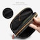 Tangoner Double Eyeglasses Case Soft Portable Zipper Sunglasses Pouch with Keychain Clip for Men Women Orange