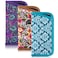 TRIUMPH VISION Eyeglasses Case Small for Reading Glasses Light Neoprene Slim Sunglasses Sleeve Eyewear Pouch Soft 3 Pack Floral Paisley