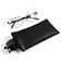 TRIUMPH VISION Squeeze Leather Sunglasses Pouch 3 Pack Spring Storage Glasses Case Holder Z5pcs Black