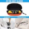ZONLY 3 Pack Sunglasses Case Portable Travel Zipper Eyeglasses Case Hook With Cleaning Cloth Bredblueorange