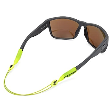 Pilotfish No Tail Adjustable Eyewear Retainer Cable Strap Sunglasses Eyeglasses Glasses 16 Inch HIVis Green