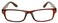 OWL Brown Frame Narrow Rectangular Clear Lens Eyeglasses Retro Style