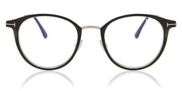 Tom Ford Eyeglasses FT 5504 052 Shiny Classic Havana Acetate Front Temples Ro Dark Havana 5419145