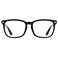 EYLRIM Square Frame Clear Lens Glasses Non Prescription EyeglassesA1 Bright Black