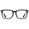 EYLRIM Square Frame Clear Lens Glasses Non Prescription EyeglassesA1 Bright Black