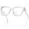 livho Oversized Eyewear Frame for Woman and Men Rectangle Fashion Glasses for Computer Chic Preppy Frame