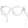 livho Oversized Eyewear Frame for Woman and Men Rectangle Fashion Glasses for Computer Chic Preppy Frame