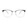 Shiratori Vintage Retro Half Frame Horn Rimmed Optics 43mm Clear Lens Glasses Gold