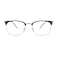 Shiratori Vintage Retro Half Frame Horn Rimmed Optics 43mm Clear Lens Glasses Gold