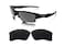 GALAXYLENSE Galaxy Replacement lenses For Oakley Flak Jacket XLJ Sunglasses Polarized Multiple Selection Black