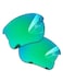 Combine8 2 Pairs Ploarized Replacement Lenses for Oakley Flak Jacket XLJ OO9009Flak Jacket XLJ Asian Fit AF Sunglasses Fire Red Green