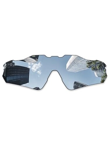 Combine8 Youth Fit Ploarized Replacement Lenses for Oakley Radar EV XS Path OJ9001 Sunglasses Silver Titanium