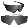 Fiskr Polarized Lenses Replacement for Oakley JawbreakerOO9290 Sunglasses with AntiscratchAntisaltwaterAntidust CoatingBlack
