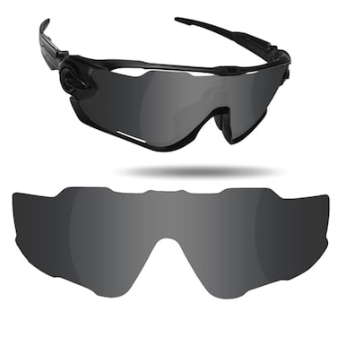 Fiskr Polarized Lenses Replacement for Oakley JawbreakerOO9290 Sunglasses with AntiscratchAntisaltwaterAntidust CoatingBlack