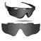 Fiskr Polarized Lenses Replacement for Oakley JawbreakerOO9290 Sunglasses with AntiscratchAntisaltwaterAntidust CoatingBlack