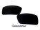 GALAXYLENSE Galaxy Replacement Lenses For Oakley Gascan Iridium Black Color Polarized UVAB 100 Protection