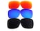 GALAXYLENSE Galaxy Replacement lenses For Oakley Holbrook OO9102 Sunglasses Multiple Color BlackBlueRed
