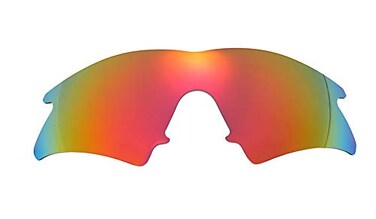 NicelyFit Polarized Replacement Lenses for Oakley M Frame Sweep Sunglasses Fire Red Mirror