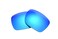 NicelyFit Polarized Replacement Lenses Lens for Compatible with Oakley Holbrook Sunglasses Frames Ice Blue Mirror