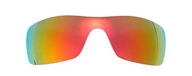 NicelyFit Polarized Replacement Lenses Shades for Oakley Batwolf Sunglasses Glass Frames Fire Red Mirror