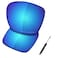 SAUCER Premium Replacement Lenses T4 Screwdriver Screw for Oakley TwoFace XL OO9350 Sunglasses High Defense Glacier Blue Polarized