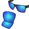 SAUCER Premium Replacement Lenses T4 Screwdriver Screw for Oakley TwoFace XL OO9350 Sunglasses High Defense Glacier Blue Polarized