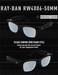 ToughAsNails Replacement Lenses for RayBan Meta Wayfarer RW4006 50mm Sunglasses HyperVision Plus Black Polarized