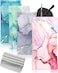 First-zgel 4 Pcs Sunglasses Case Soft Eyeglass Cases Portable Squeeze Top Leather Glasses Pouch with 4 Cleaning Cloth for Women Men Girls