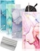 First-zgel 4 Pcs Sunglasses Case Soft Eyeglass Cases Portable Squeeze Top Leather Glasses Pouch with 4 Cleaning Cloth for Women Men Girls