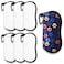 KKSUBCA 6 Pcs Sunglasses Case Blanks Set Neoprene Sunglass Case for Sublimation Blanks Sunglasses Travel Case Soft With Mountain Buckle Heat Transfer Printing Dye