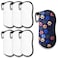 KKSUBCA 6 Pcs Sunglasses Case Blanks Set Neoprene Sunglass Case for Sublimation Blanks Sunglasses Travel Case Soft With Mountain Buckle Heat Transfer Printing Dye