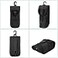 BRAVECOW Portable 1000D Nylon Eyeglasses Case with Buckle Hard Shell Sunglasses Shockproof Protective Outdoor Storage Box Black