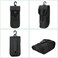 BRAVECOW Portable 1000D Nylon Eyeglasses Case with Buckle Hard Shell Sunglasses Shockproof Protective Outdoor Storage Box Black