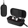 Bukere Double Eyeglasses Case with Adjustable Slots EVA Hardshell Travel Dual Glasses Sunglasses Organizer for Men Women 2 Slots Black