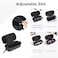 Bukere Double Eyeglasses Case with Adjustable Slots EVA Hardshell Travel Dual Glasses Sunglasses Organizer for Men Women 2 Slots Black