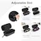 Bukere Double Eyeglasses Case with Adjustable Slots EVA Hardshell Travel Dual Glasses Sunglasses Organizer for Men Women 2 Slots Black
