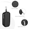 Bukere Double Eyeglasses Case with Adjustable Slots EVA Hardshell Travel Dual Glasses Sunglasses Organizer for Men Women 2 Slots Black