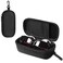 Bukere Double Eyeglasses Case with Adjustable Slots EVA Hardshell Travel Dual Glasses Sunglasses Organizer for Men Women 2 Slots Black