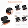 Bukere Double Eyeglasses Case with Adjustable Slots EVA Hardshell Travel Dual Glasses Sunglasses Organizer for Men Women 2 Slots Orange