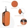 Bukere Double Eyeglasses Case with Adjustable Slots EVA Hardshell Travel Dual Glasses Sunglasses Organizer for Men Women 2 Slots Orange