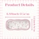 CasaPopz Glasses Case Hard Shell Clear Bow Eyeglass Case Cute Coquette Holder for Sunglasses and Reading Glasses