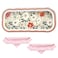 CasaPopz Glasses Case Hard Shell Clear Flower Eyeglass Case Cute Floral Holder for Sunglasses and Reading Glasses